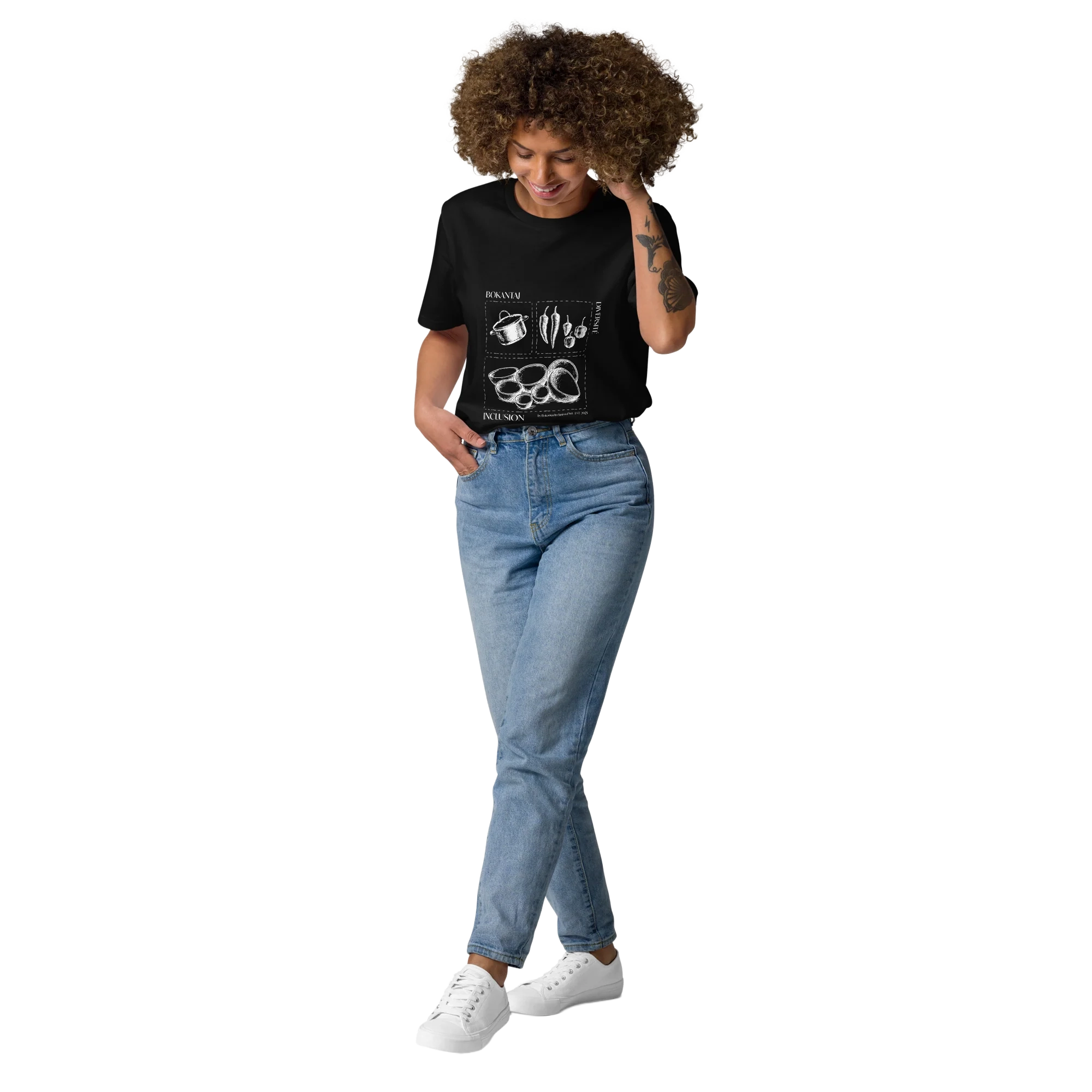 T-shirt noir Saveurs d’Identités – face